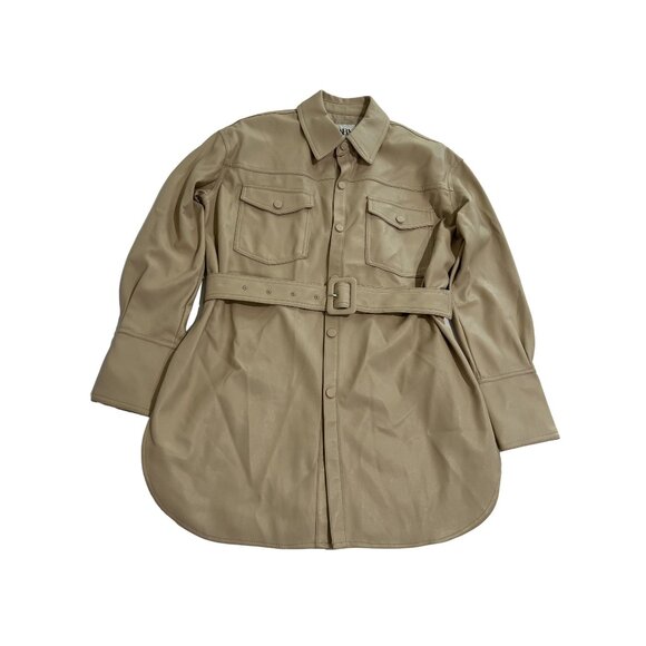 Zara Belted Tunic in Tan - Picture 1 of 5